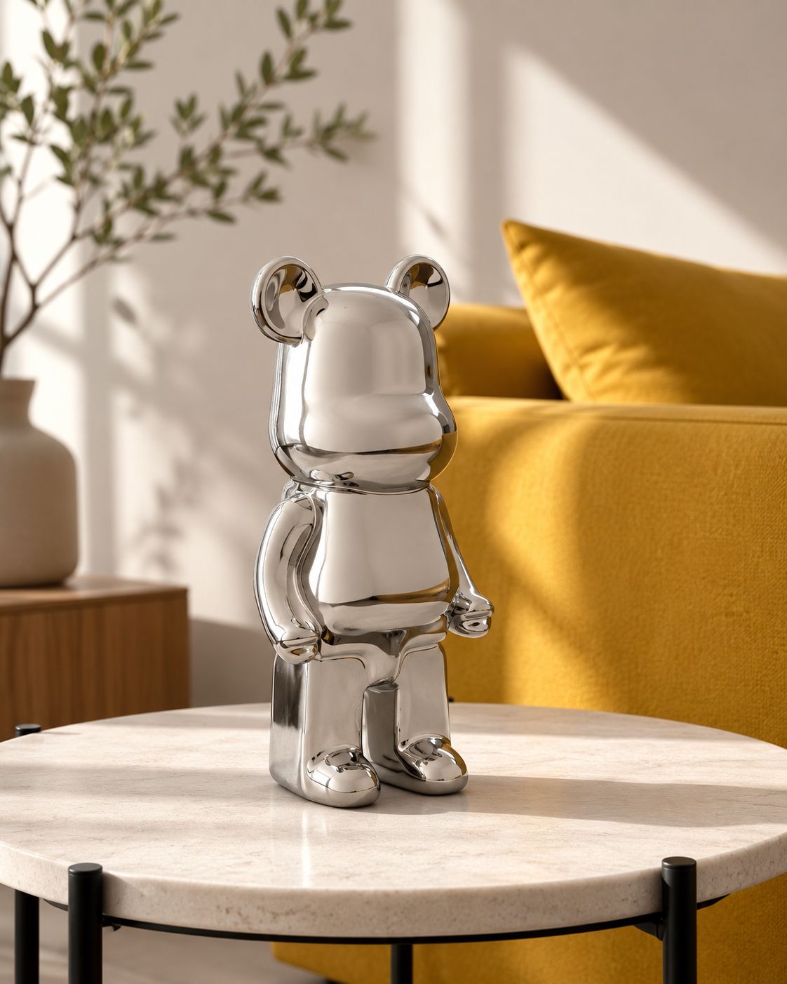 BearBrick Money Bank – Silver